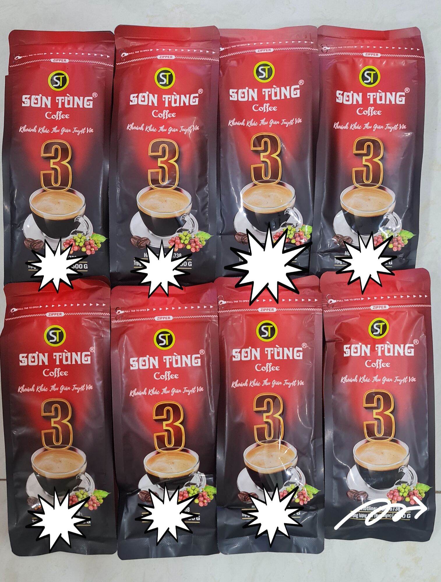 Cà Phê Sơn Tùng Số 1, 2, 3, 4 Gói 500gr
