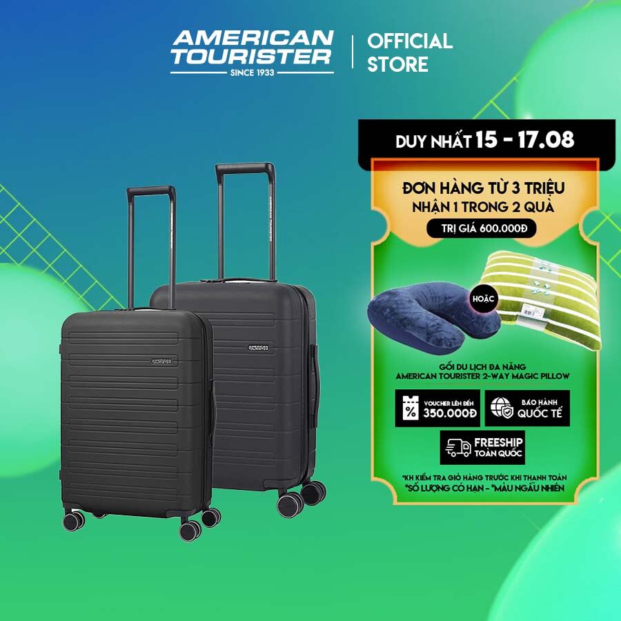Combo Vali kéo American Tourister Novastream Spinner TSA EXP