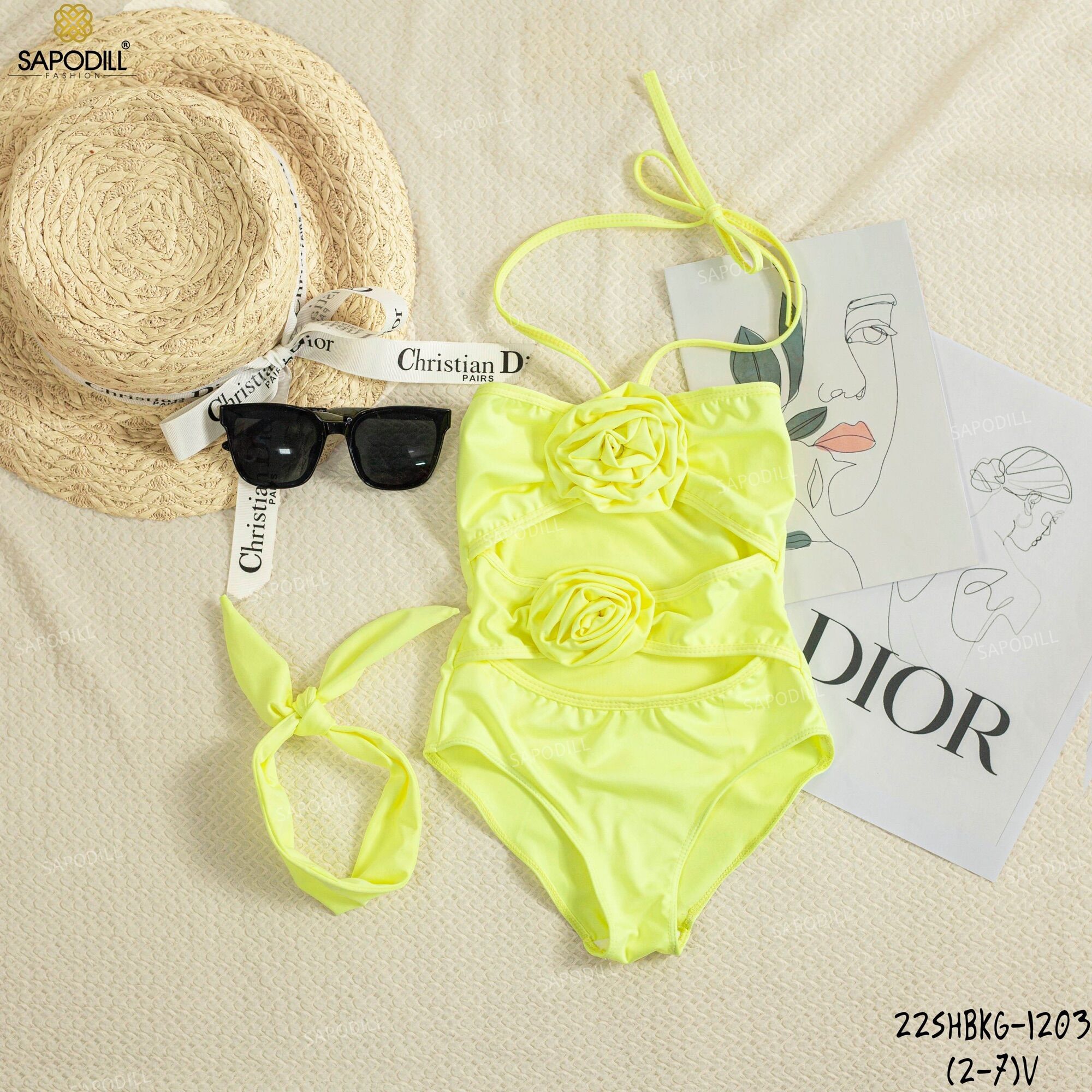 Đồ Bơi Bé Gái Kèm Băng Đô |Bikini Cho Bé