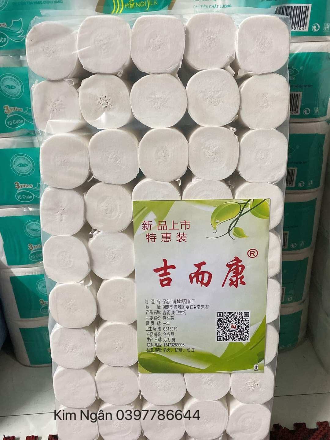 Giấy cuộn không lõi 50cuộn/bịch hàng Trung