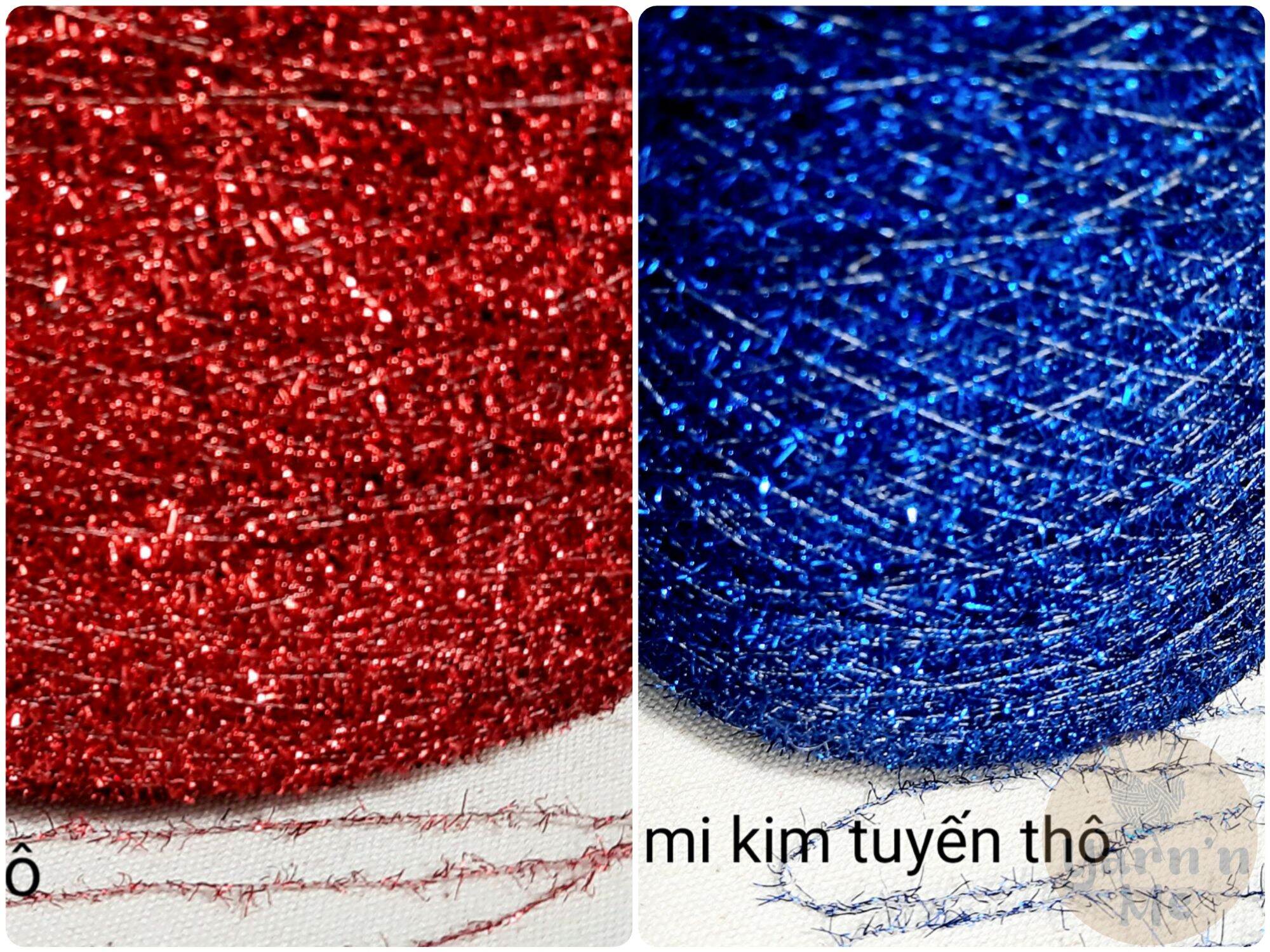 100gr sợi mi thô kim tuyến, làm sản phẩm handmade