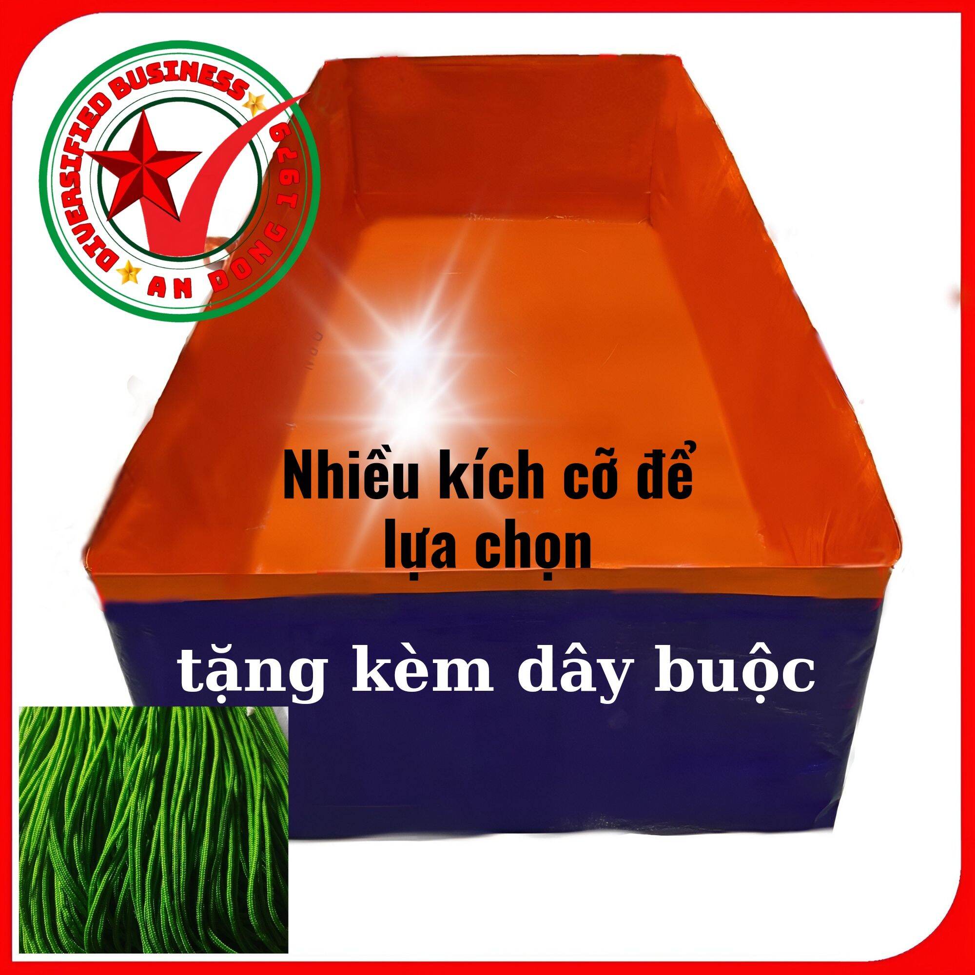 Bể nuôi cá bằng bạt tặng thêm dây dù