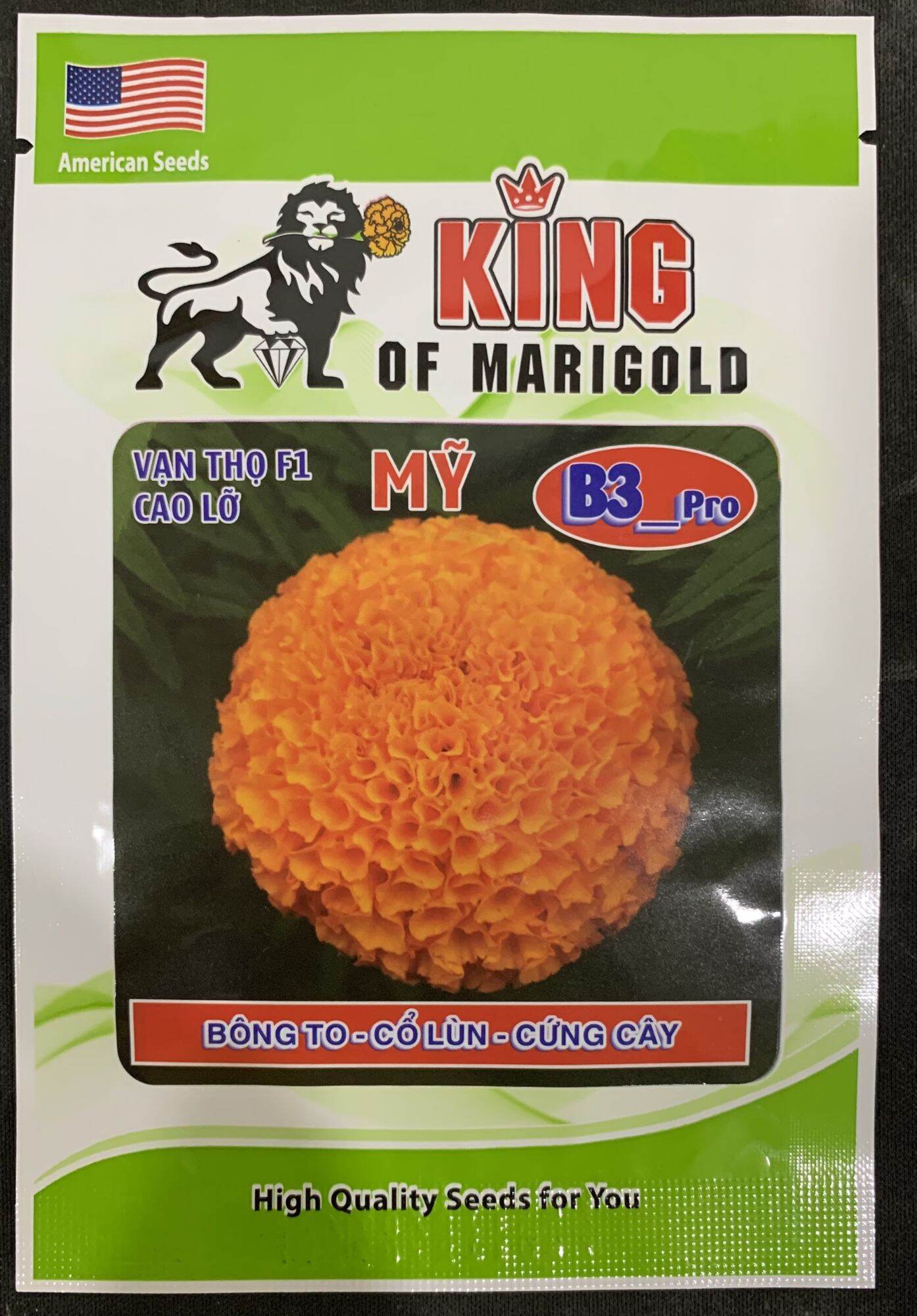 Hạt giống vạn thọ mỹ b3 king of marigold