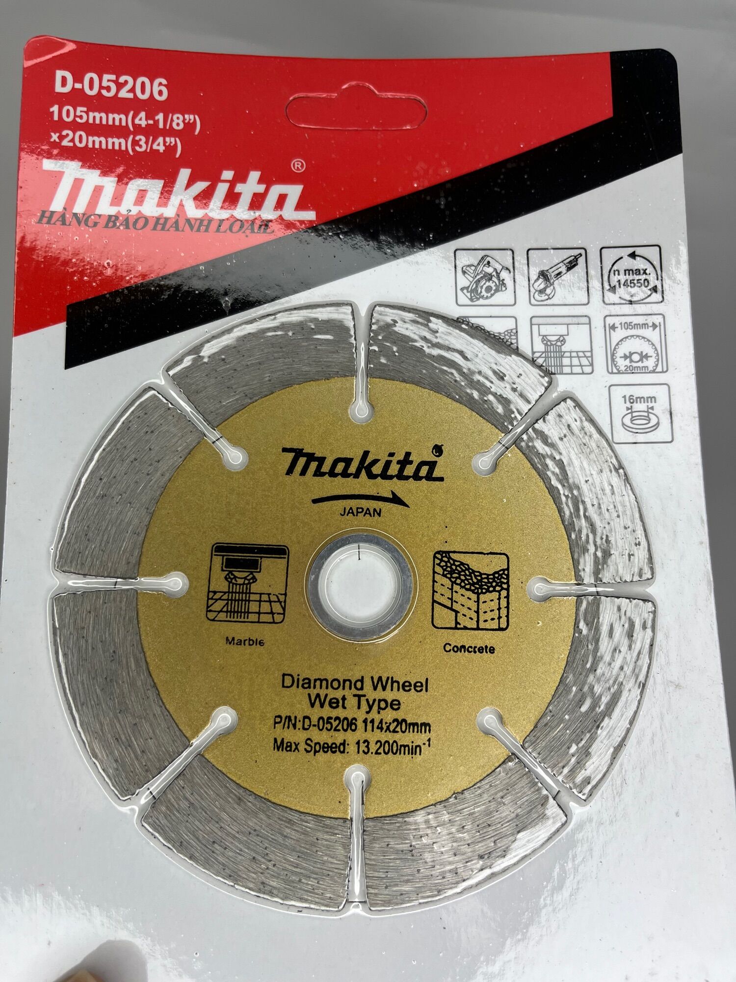 Lưỡi cắt gạch makita 100