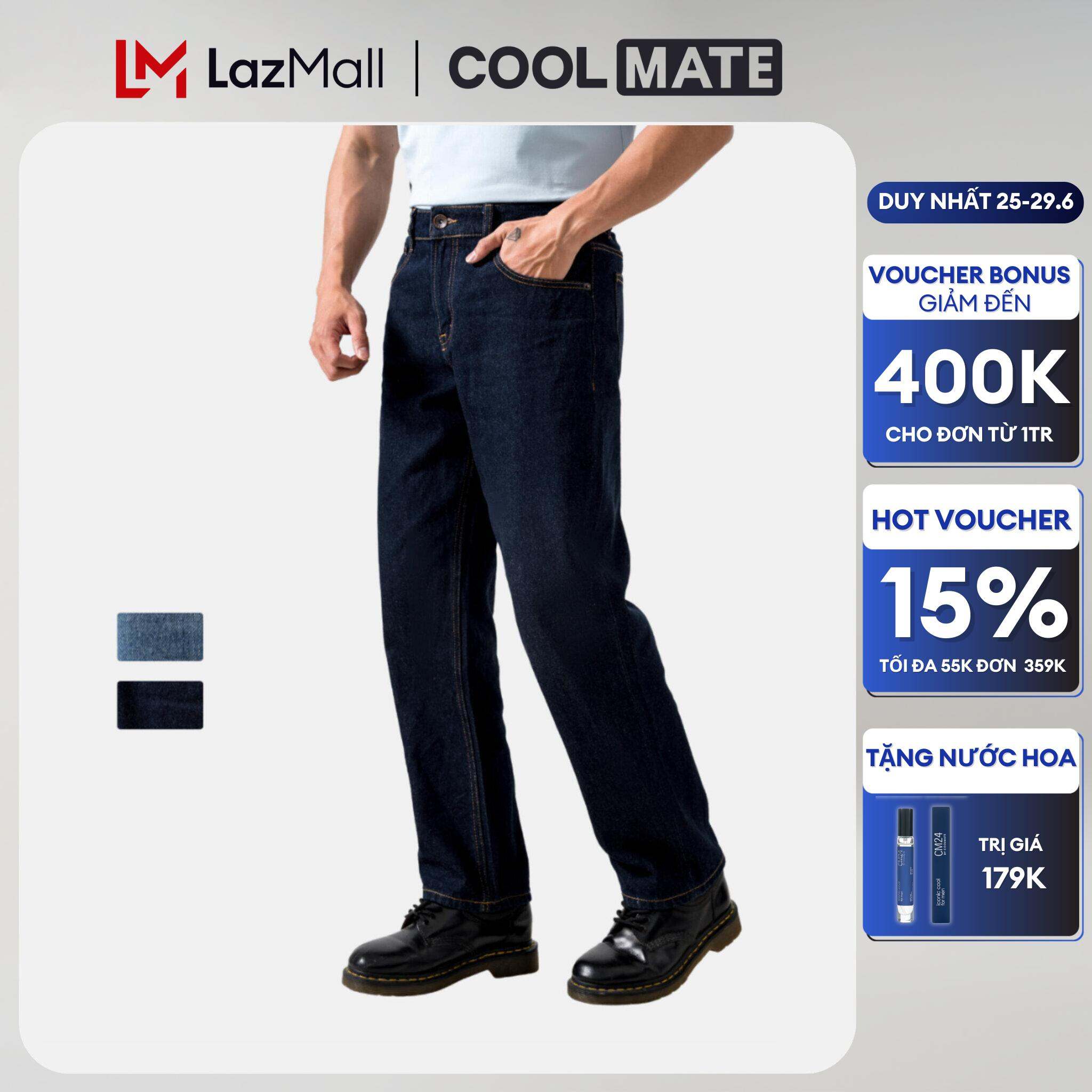 [CHỈ 25-29.6 TẶNG NƯỚC HOA]Coolmate x Copper Denim | Quần Jeans dáng Straight mặc thoải mái - Thương hiệu Coolmate