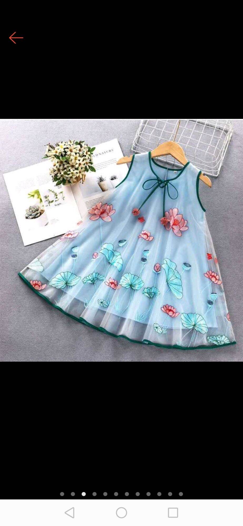 Váy ren sát nách cho bé gái (12-27kg) (N00524)