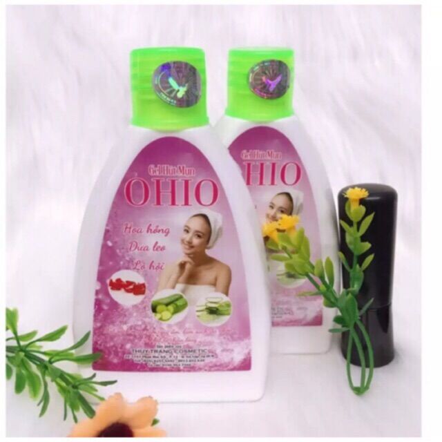 gel hút mụn hoa hồng _ dưa leo - lô hội Ohio 200ml