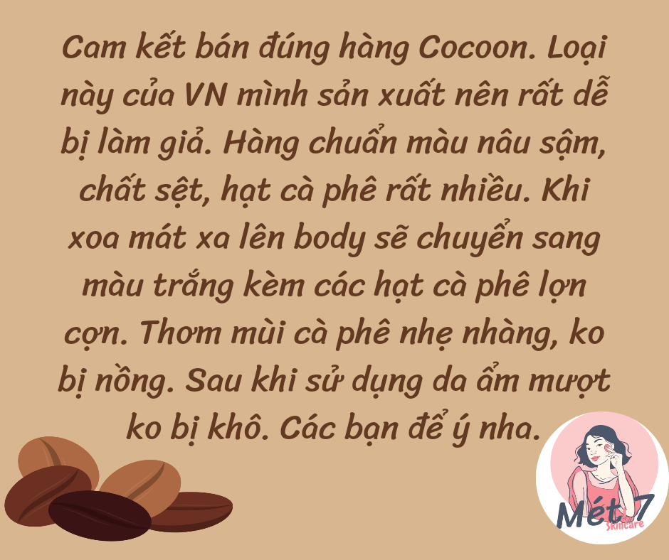 Tẩy tế bào chết cà phê Cocoon 200g
