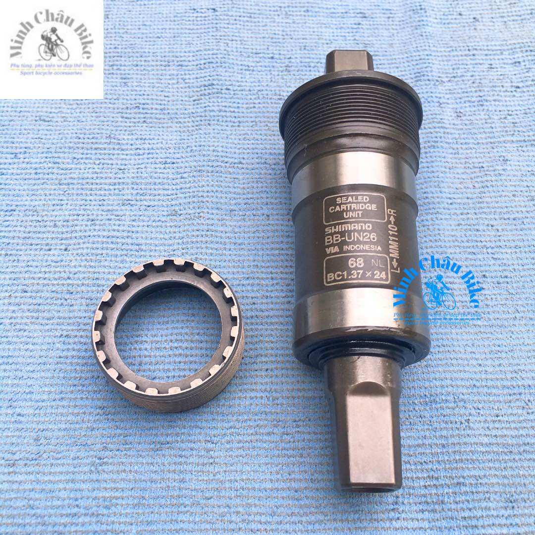 Trục giữa cốt vuông Shimano BB - UN26 110mm. 113mm