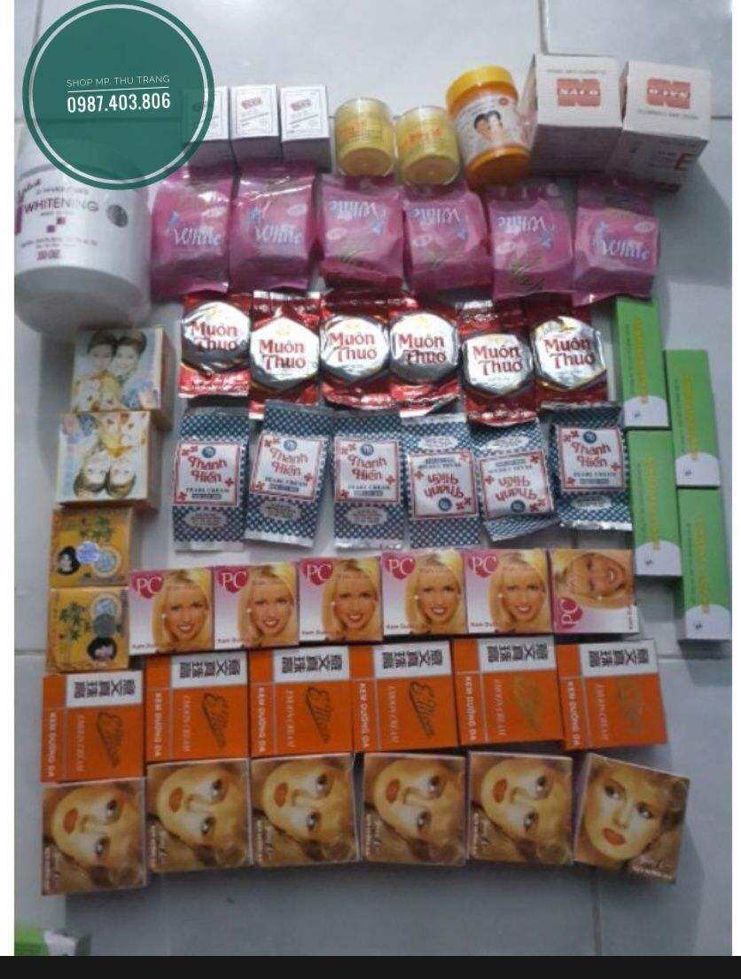 Toa kem trộn kem cốt thái siêu trắng [Kem Thái]