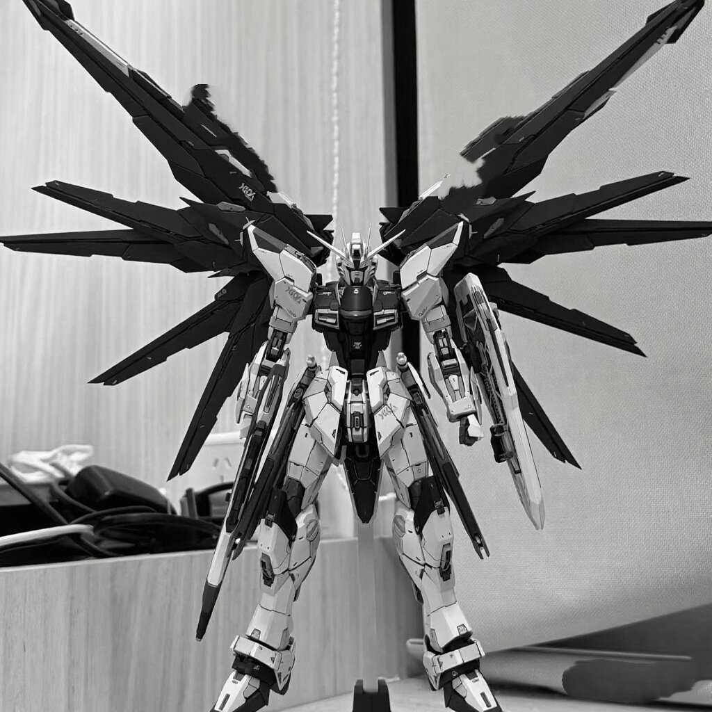 Model Gundam Freedom Assembly MG Unicorn Sakura Assault Red Heretic Mecha Toy for Boys And Bé Gáis over 12 Years Old