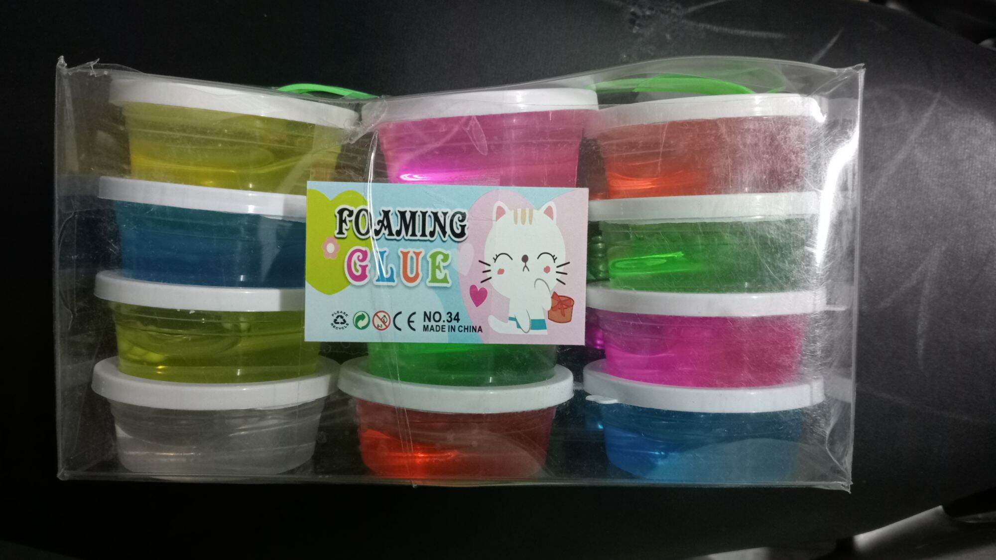 Bộ Đồ chơi slime Sờ Lam cho bé (12 cục)