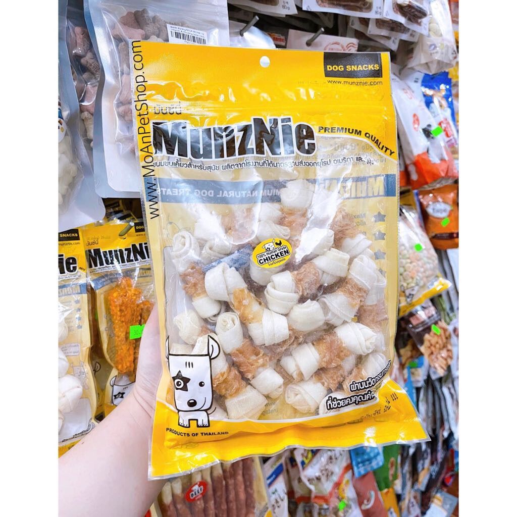 Xương sữa nơ cuộn gà munznie thái lan 6.5cm