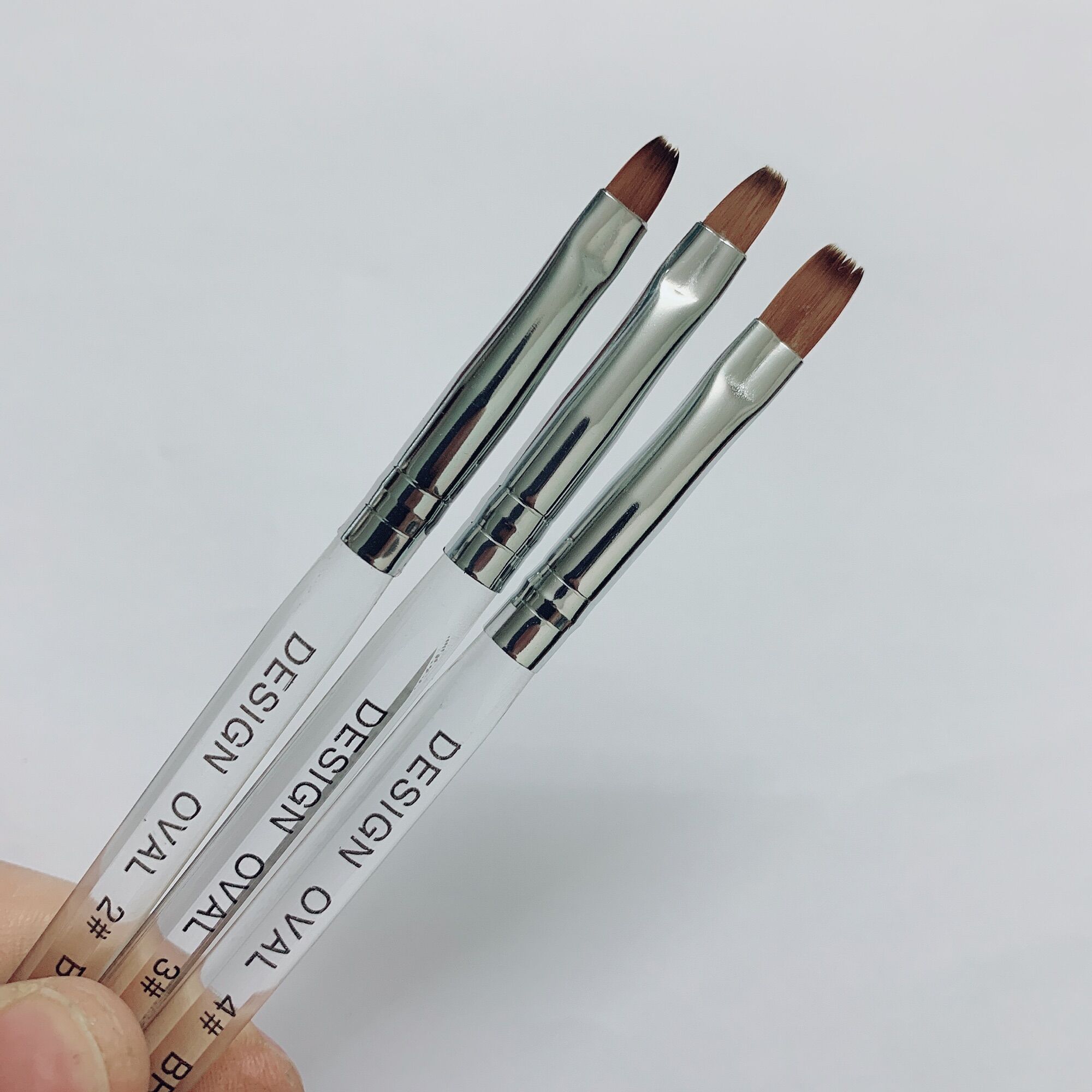 Cọ bản, cọ đắp gel cán trong