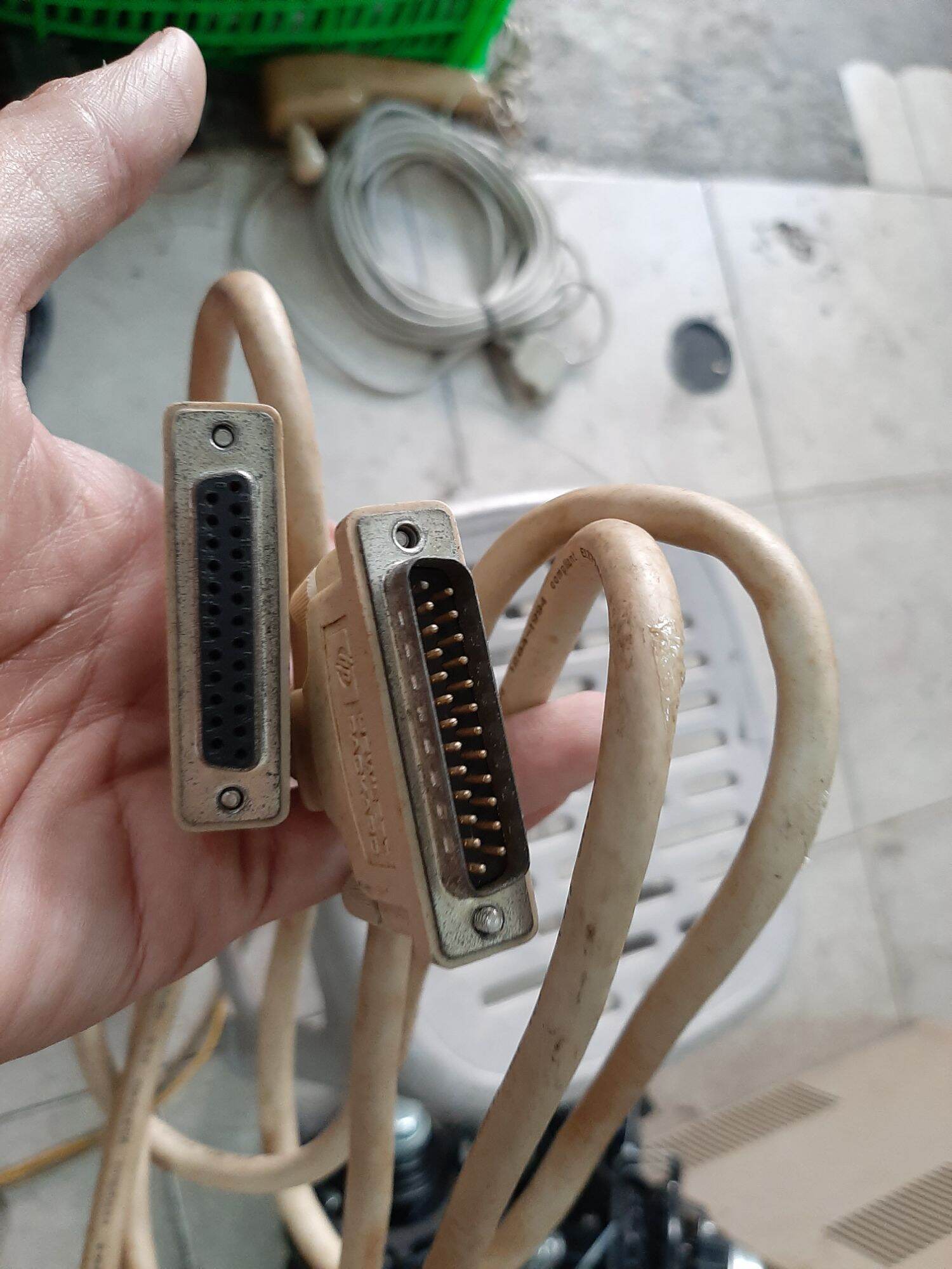 Dây LPT nối dài DB25 chân âm dương dài 1 mét hàng zin đầu đúc.