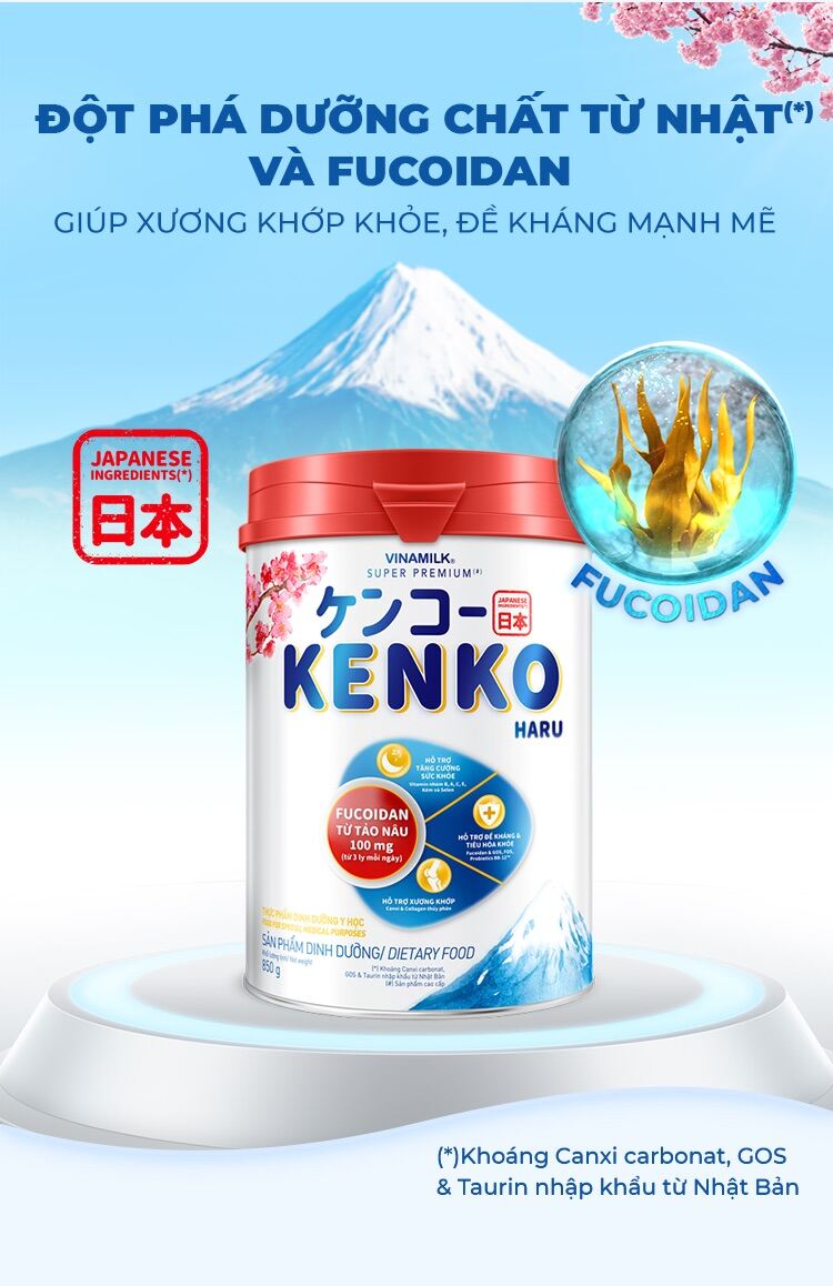 Sữa bột Vinamilk Kenko Haru 850g( mới)