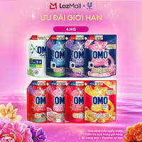 Túi nước giặt OMO Matic 4.1/3.8kg dành cho máy giặt cửa trên/cửa trước, xoáy bay vết bẩn, hương thơm bền lâu (bao bì tùy lô nhập hàng)