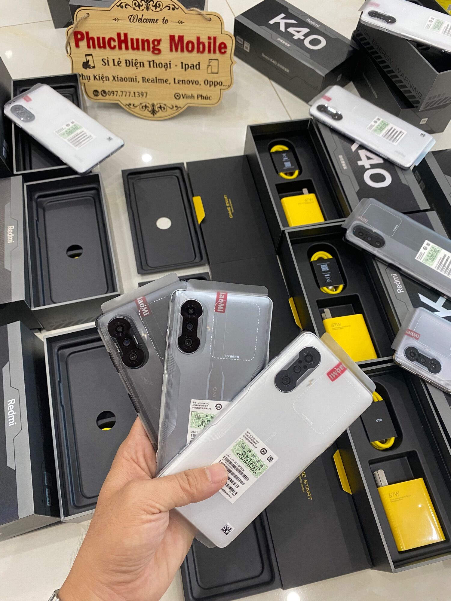 Điện thoại Xiaomi Redmi K40 Gaming, Dimensity 1200, Fullbox