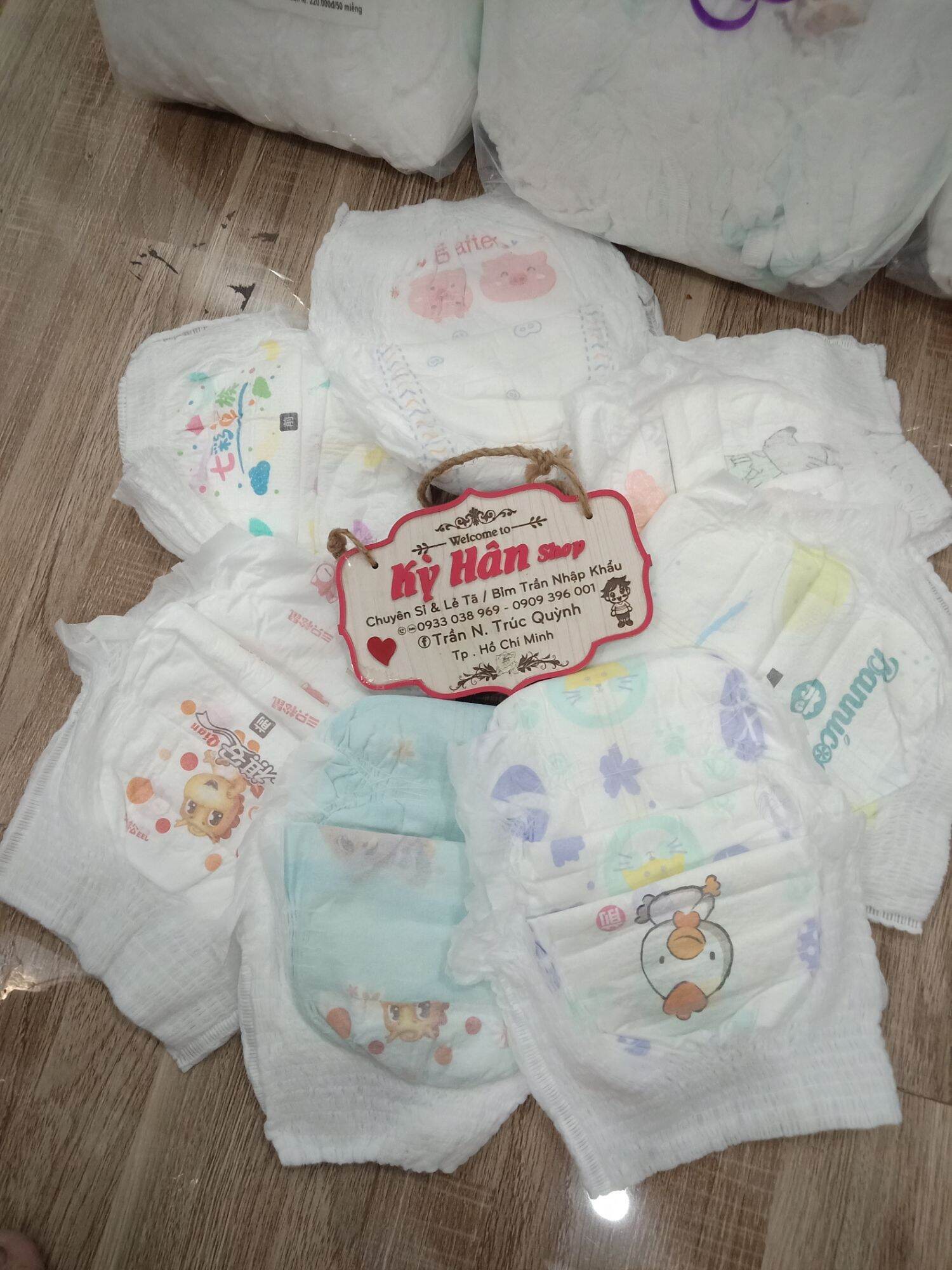 [HCM]100 Tã quần trần Hana/Hipgig/Nano ( tặng 2 miếng cùng size)