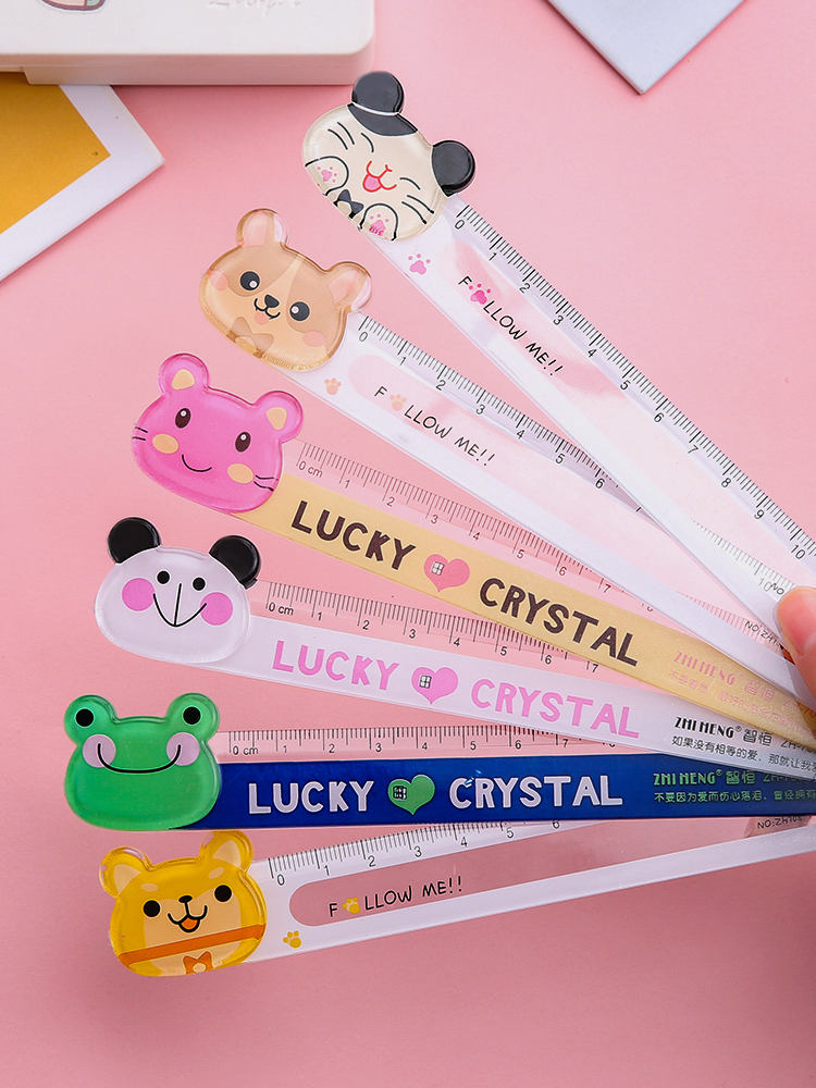Thước kẻ nhựa 15cm hình thú