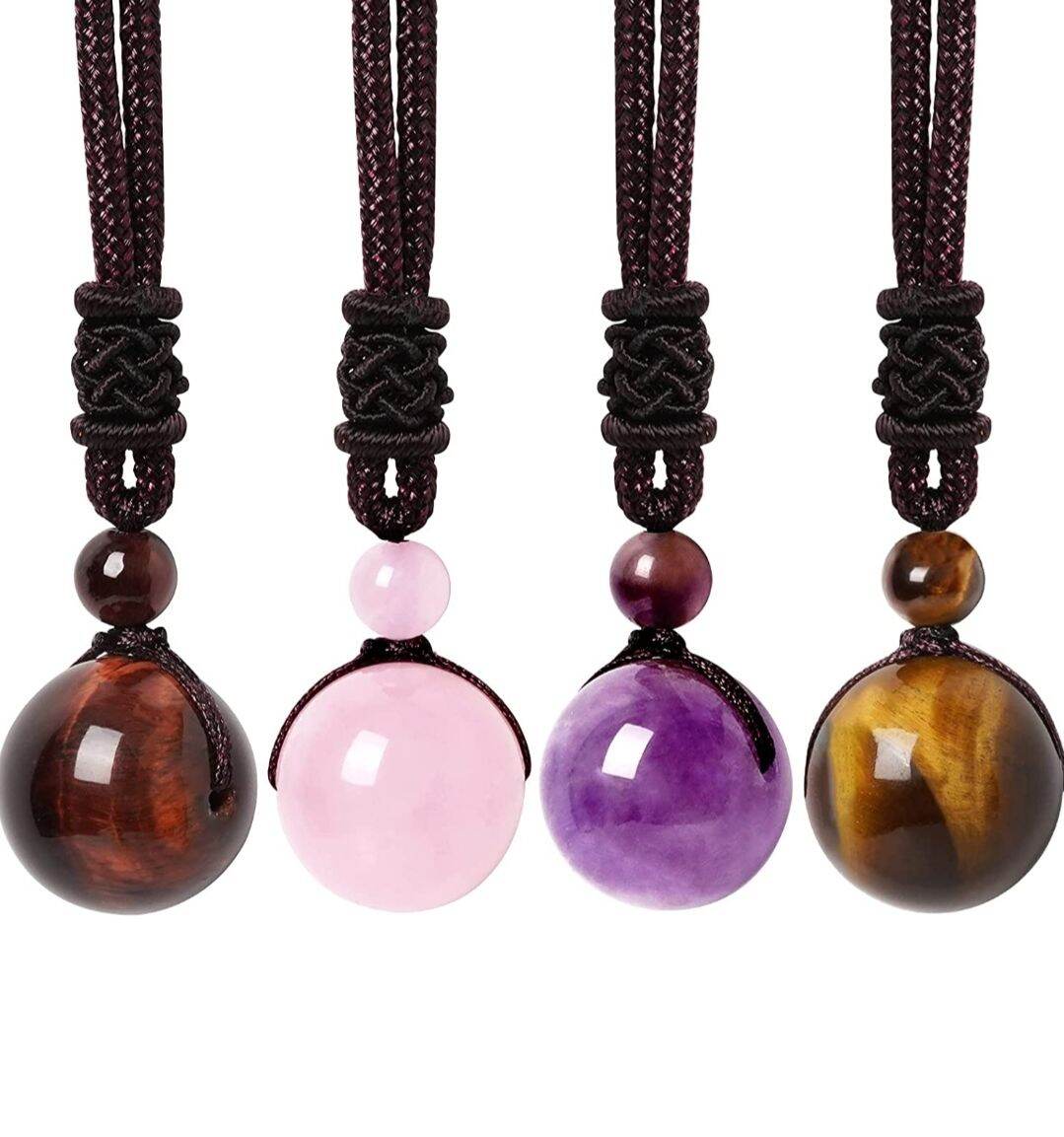 Vòng cổ handmade đá phong thủy tự nhiên hút Tài Lộc May Mắn MHVC04