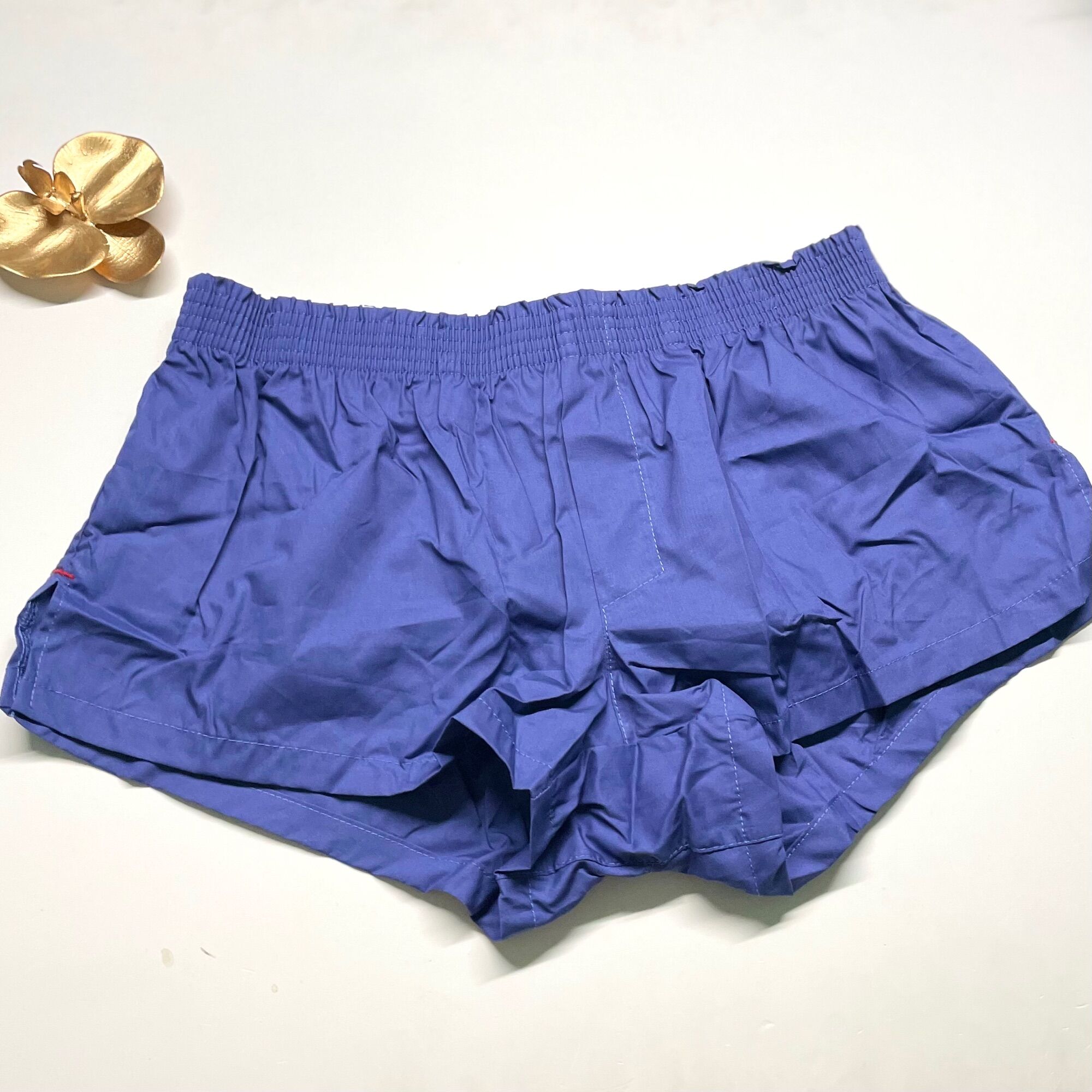 Quần đùi ngủ nam vải Kate màu đen size L-XXL