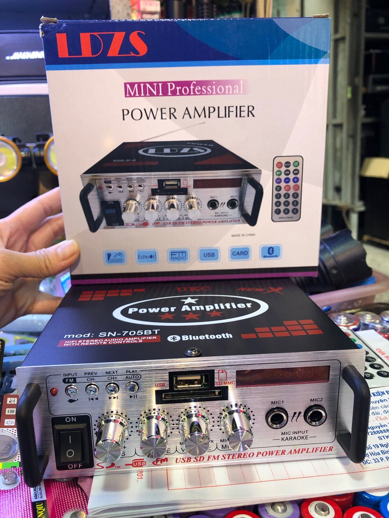 Amply mini blutooth SN-705Bt