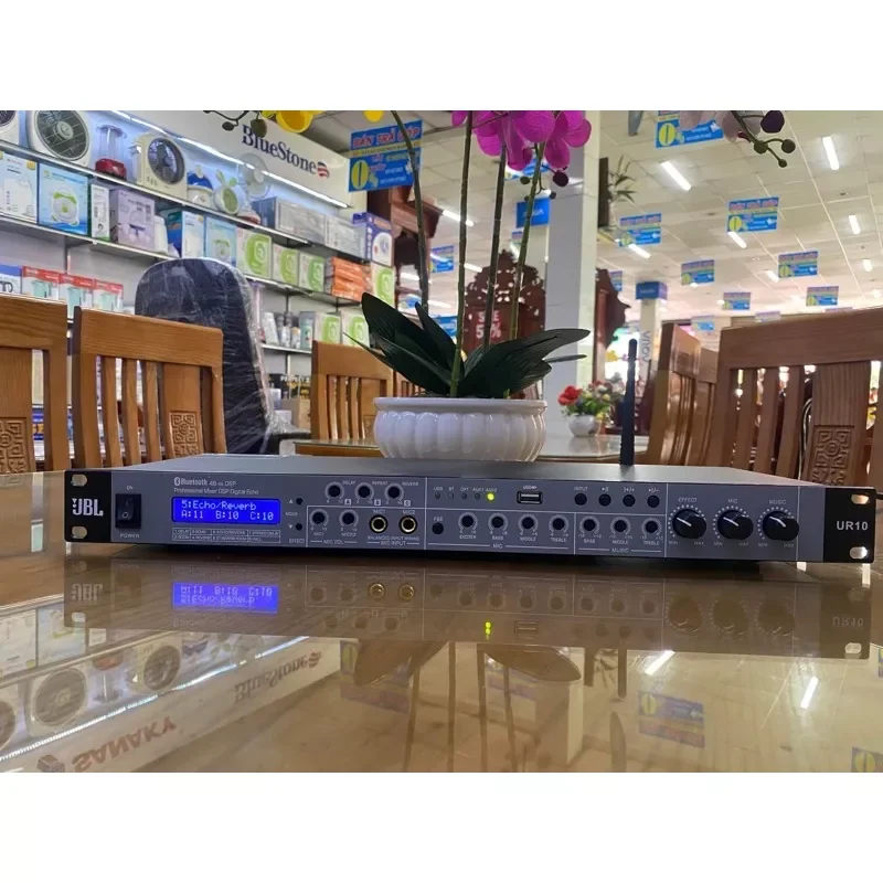 Vang cơ lai số JBL UR 10 chống hú DSP 48bit 8 chế độ karaoke echo reverb rời