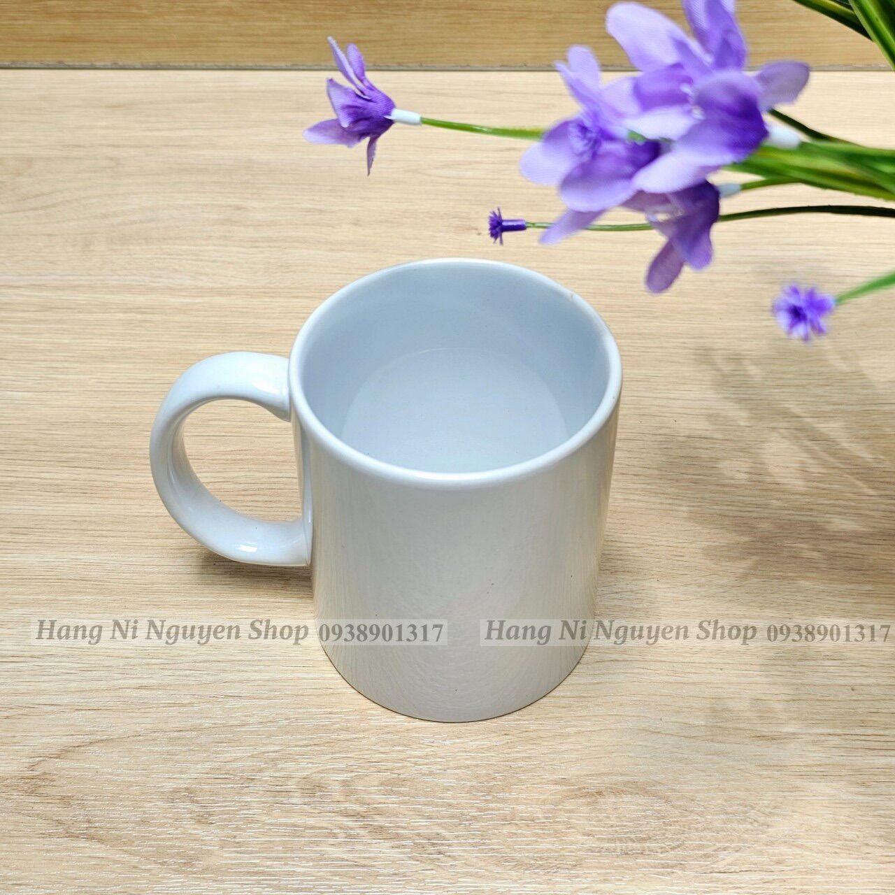 Ly sứ có quai 300ml (hàng ko hộp)