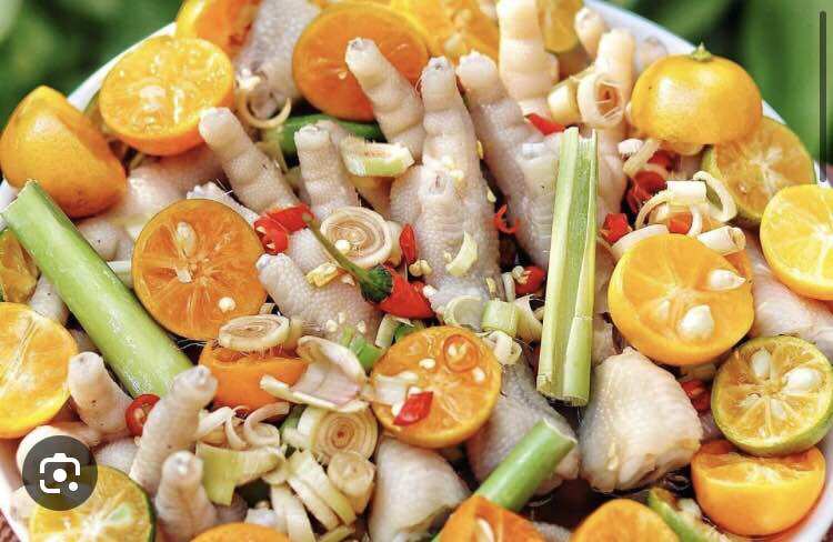 Chân gà ngâm sả tắc