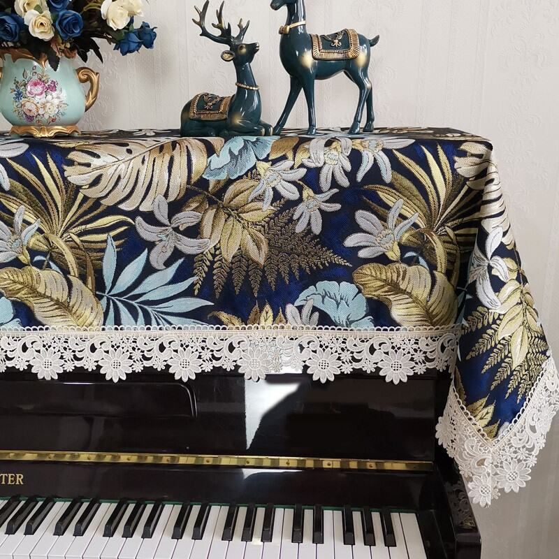 Bắc Âu Piano Khăn Đàn Piano Dày Đàn Piano Vải Đơn Giản Hiện Đại Đàn Piano Khăn Bông Phong Cách Châu Âu Che Bụi