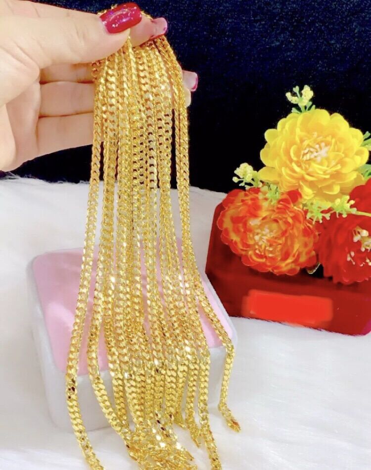 Dây chuyền nam lẫn nữ mạ vàng 24k cực đẹp