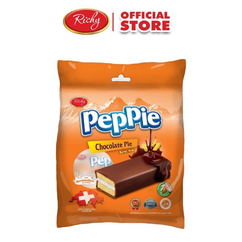 COMBO 10 CÁI BÁNH PHỦ SOCOLA KEM PEPPIE RICHY