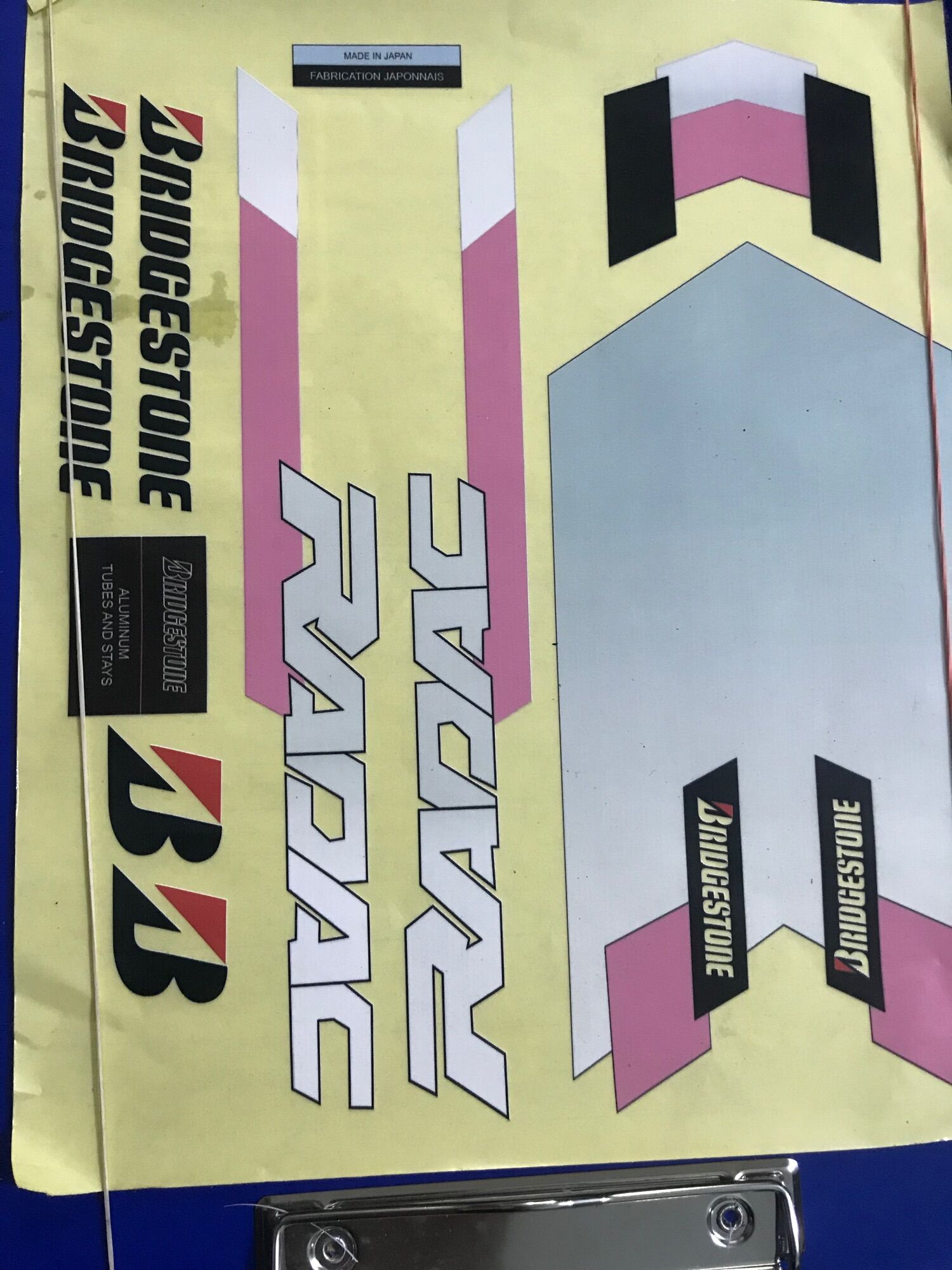 Decal tem xe đạp Bridgestone