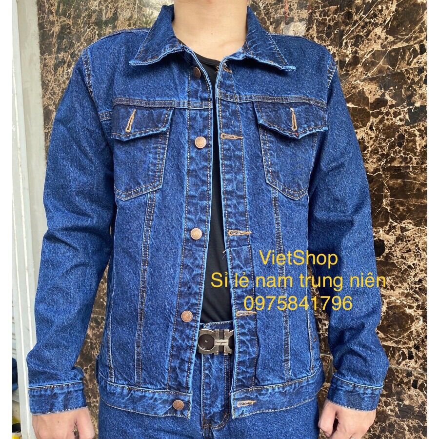 Áo khoác bò nam trung niên chất dày dặn+ ẢNH THẬT