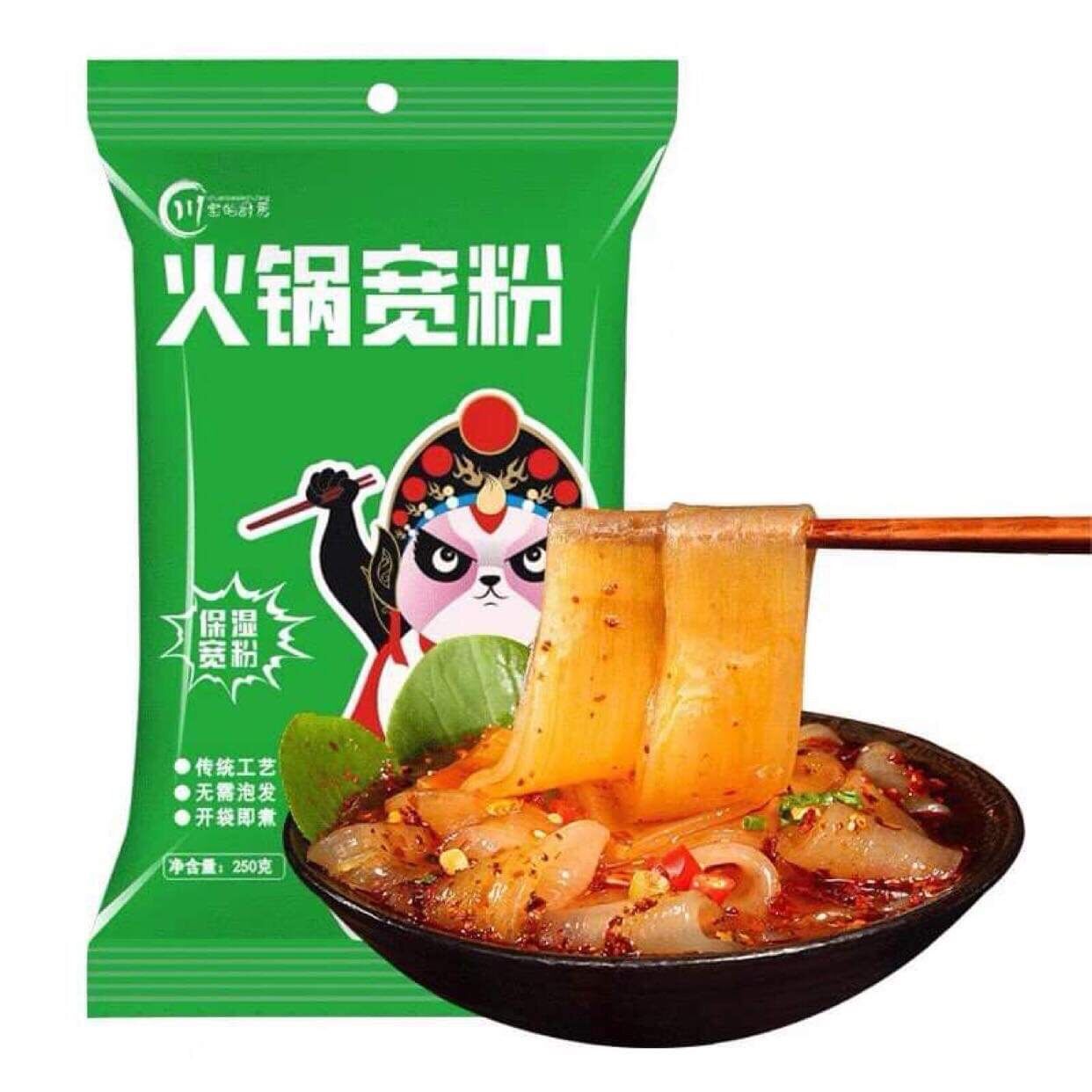 Miến dẹt khoai lang Trùng Khánh ( ăn cùng lẩu) 250g