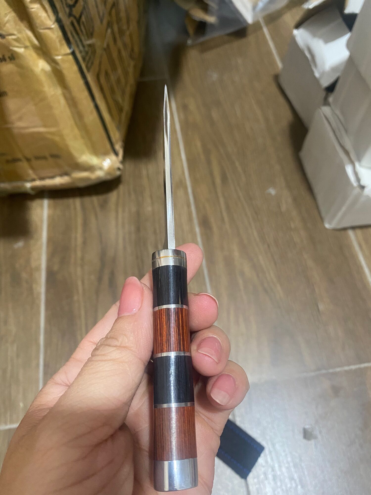 Gọt hoa quả mini sưu tầm 16cm, có bao đựng