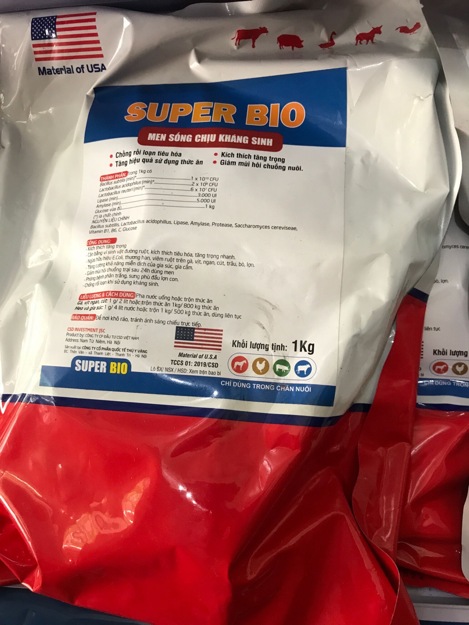 Combo 3kg men tiêu hoá chịu kháng sinh