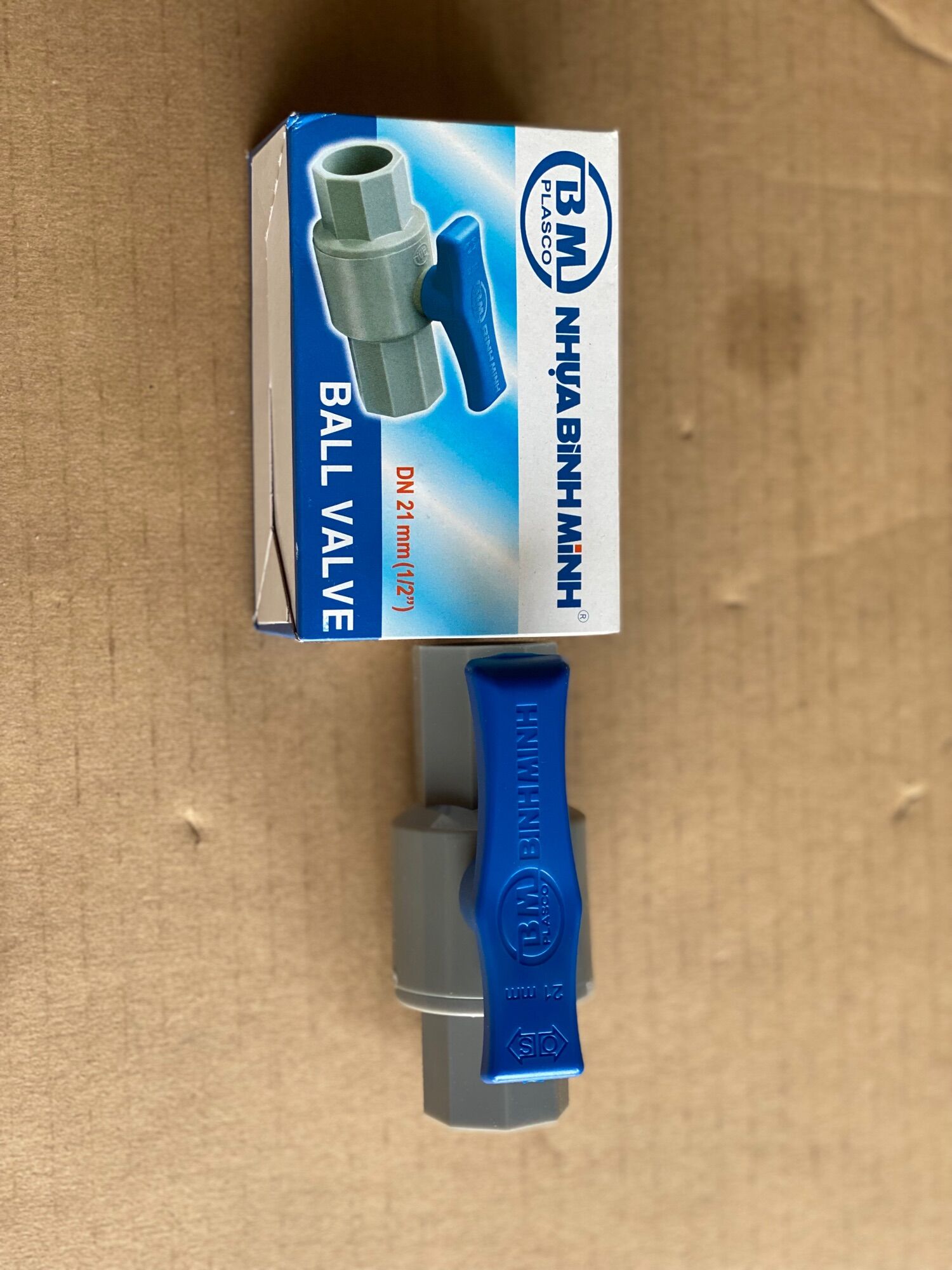 Van khoá pvc Bình Minh phi 21, 27, 34