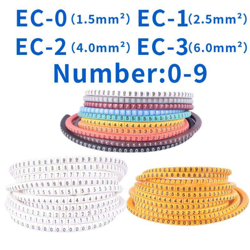 Số đánh dấu dây cáp 1.5 từ 0-9