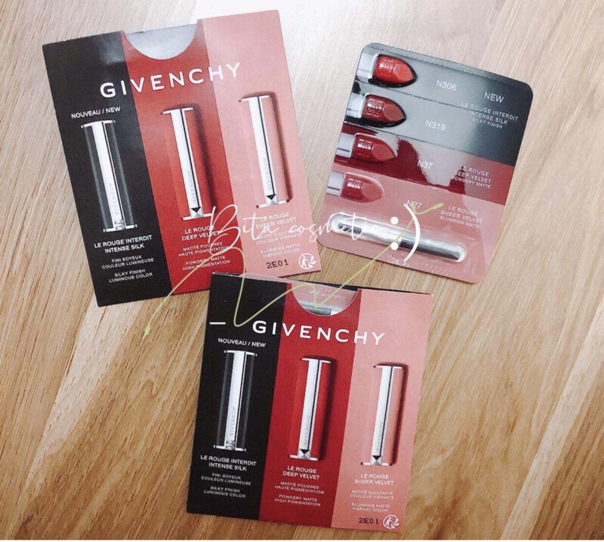 Vĩ son Givenchy 4 màu kèm cọ tán son ( Mới)