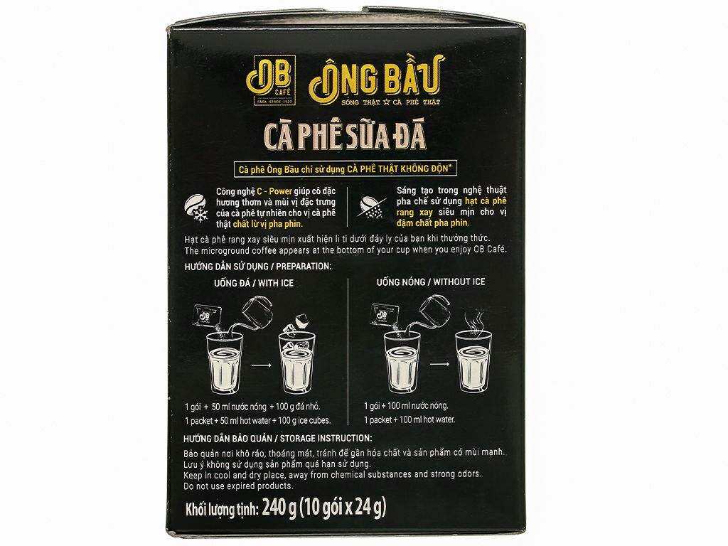 Cà phê sữa đá Ông Bầu