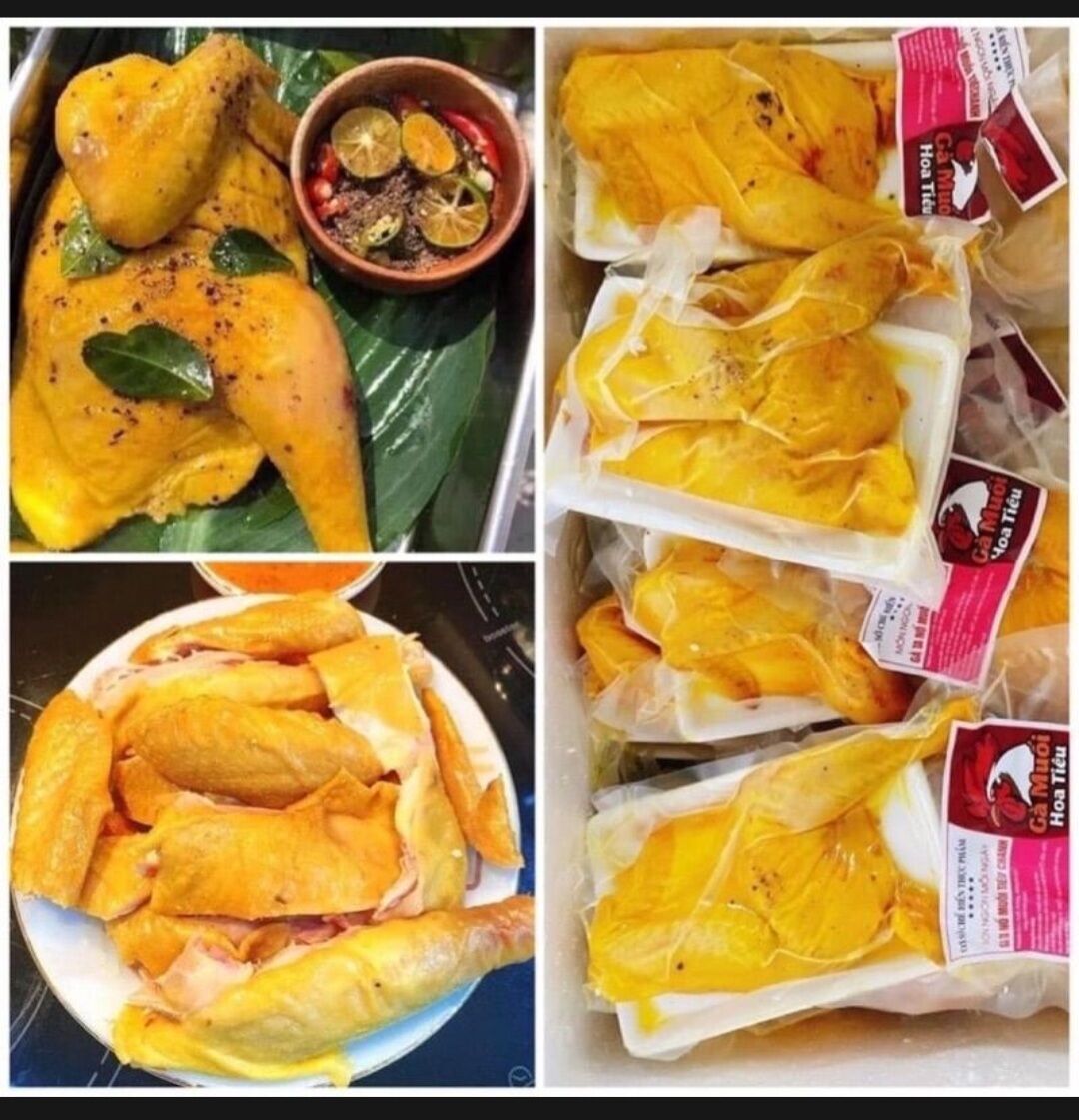 Combo 2 khay gà ủ muối tặng nước chấm thần thánh