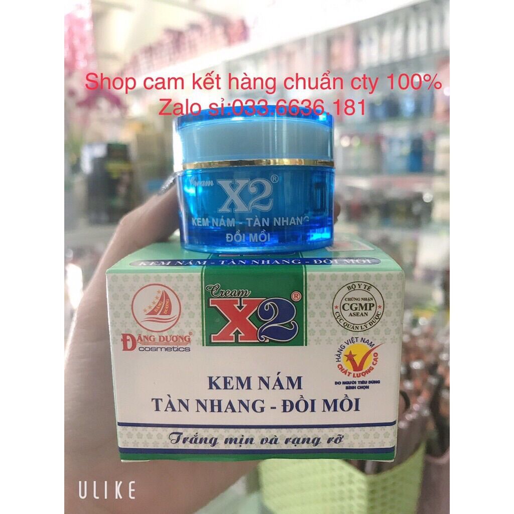 Hủ kem x2 hết nám,tàn nhang,đồi mồi hủ 8g