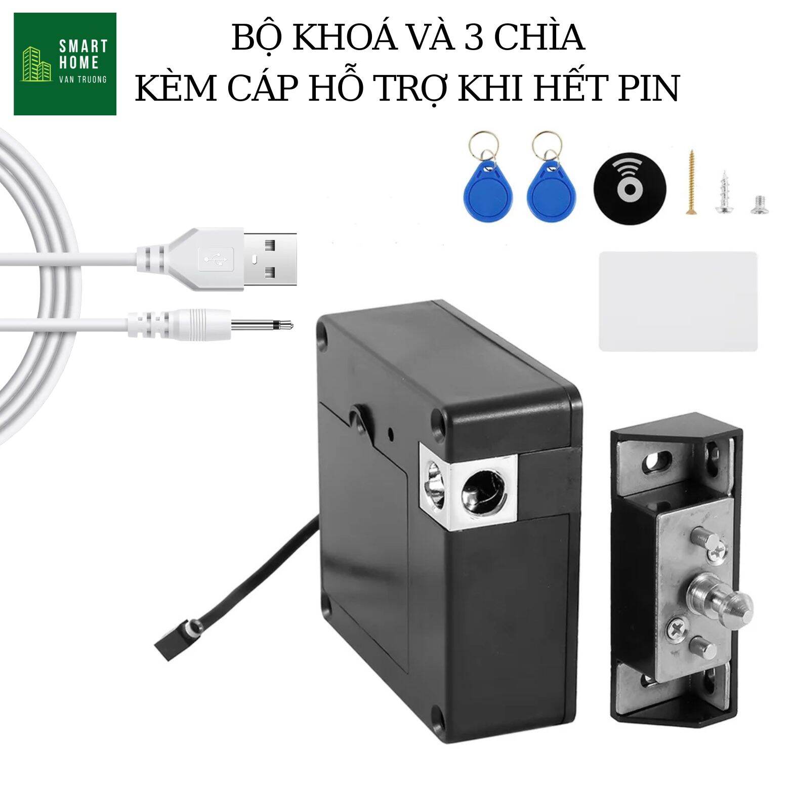 Lock cabinet and drawers unlock by magnetic card, or NFC phone, security of hiding Fund Black