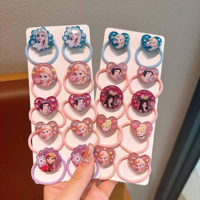 Dây Buộc Tóc Công Chúa Frozen Elsa Dành Cho Trẻ Em Em Bé Bé Gái Dây Buộc Tóc Có Giá Trị Thẩm Mỹ Cao 
