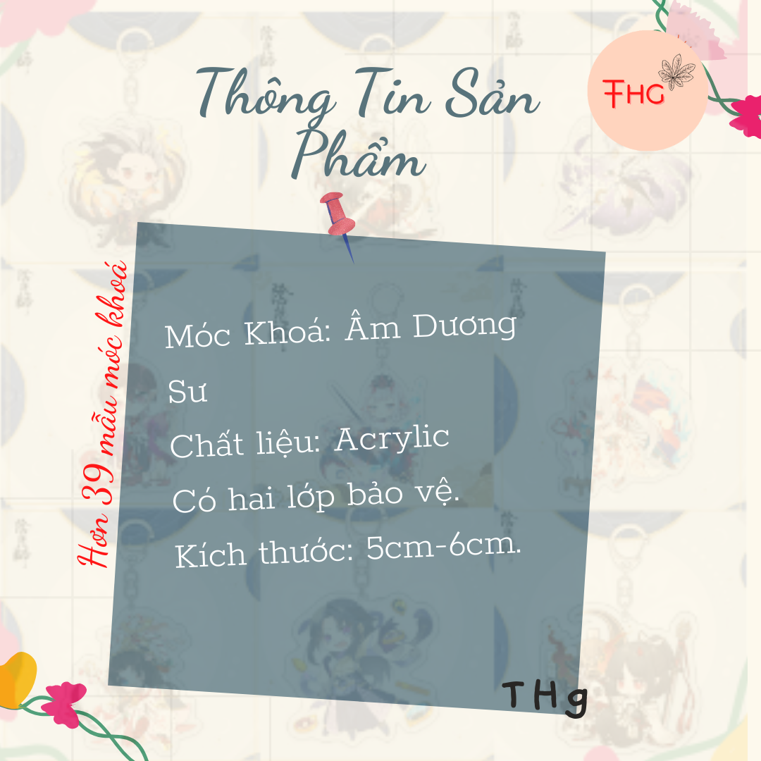 [ Móc Khoá ] Hai mặt Âm Dương Sư  ( Hơn 39 mẫu )