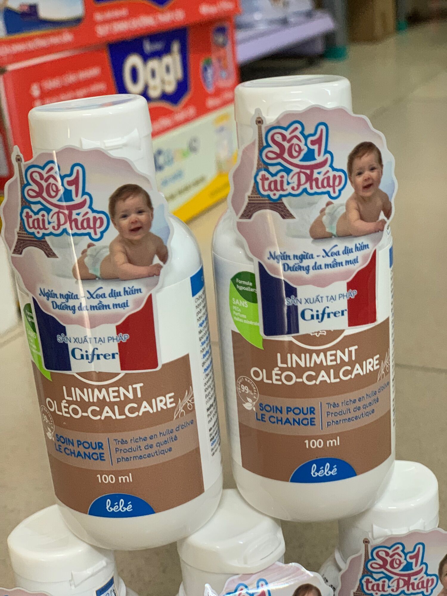 Chống hăm Liniment Oleo- calcaire Pháp chai 100ml