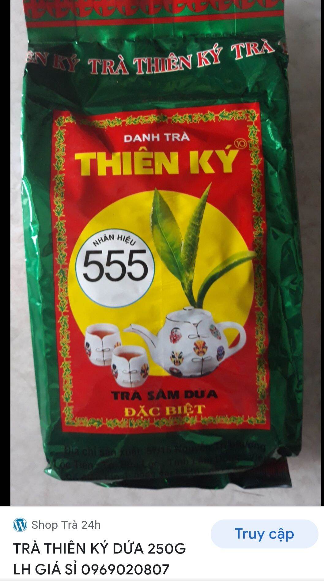 1 gói trà sâm dứa thiên ký 250g
