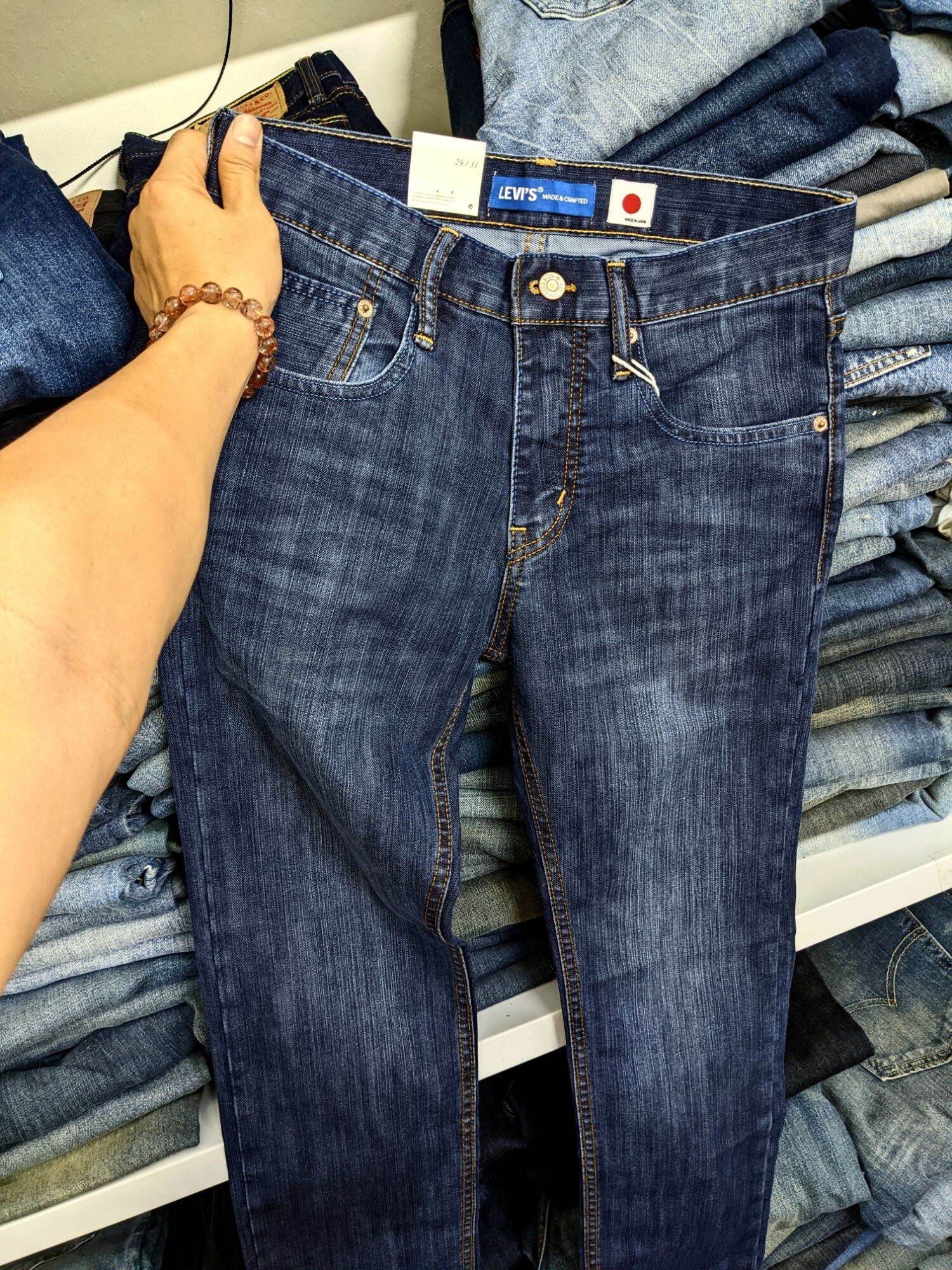 quần levis màu xanh jeans japan